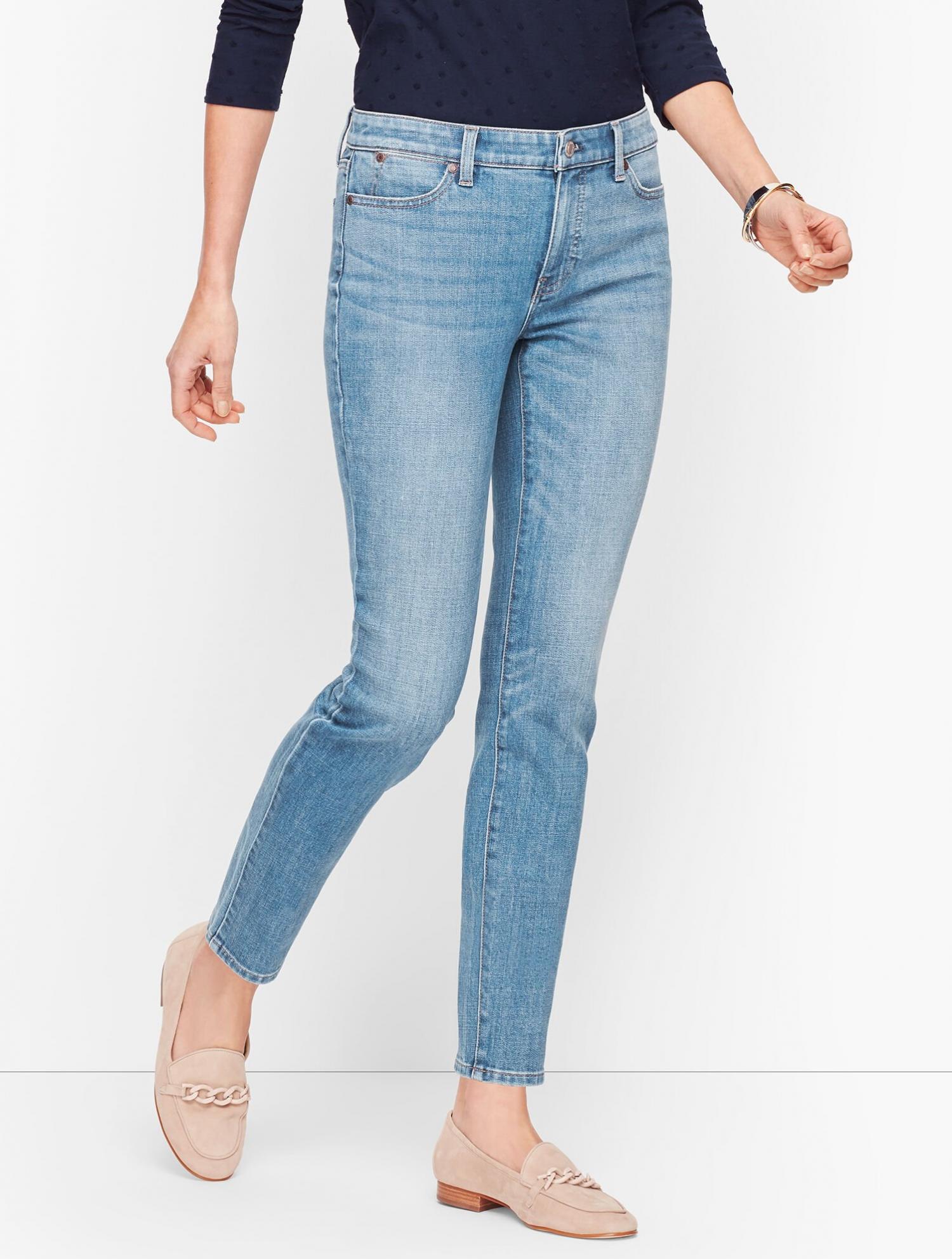 Slim Ankle Jeans - Wythe Wash WYTHE WASH | Womens Talbots Jeans ...